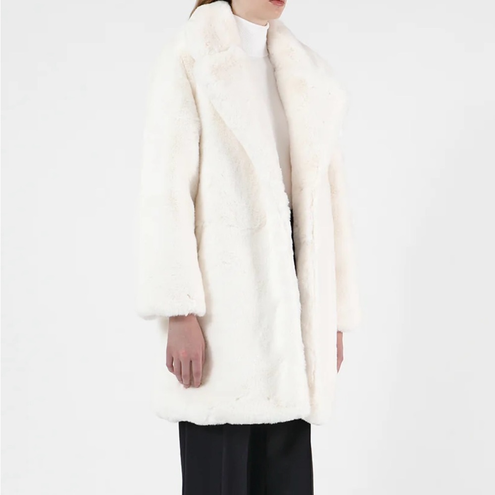 Apparis Stella coat in ivory